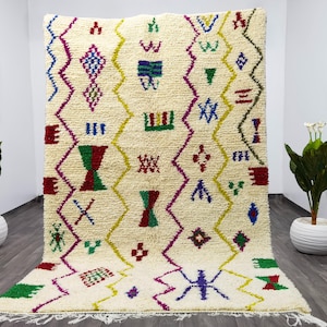 Unique white rugs, Rugs for the living room, custom wool rugs, Moroccan Rug, Berber woven rug, Minimalistic Rug, Rugs for bedroom, wool rugs