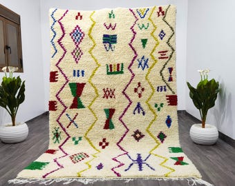 Handmade Wool Berber Rug, Moroccan Woven Rug