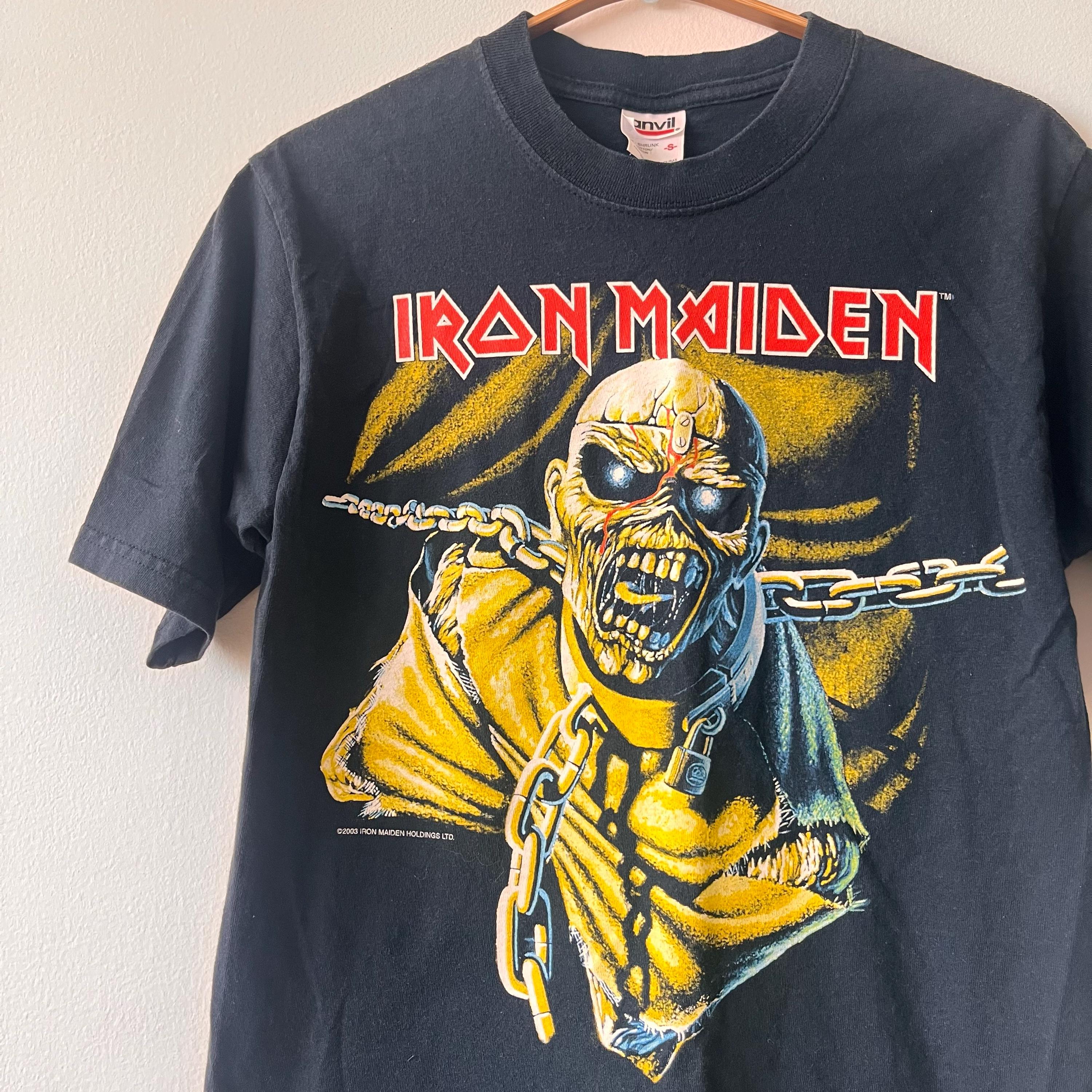 Vintage Iron Maiden Piece of Mind T-shirt, Heavy Metal Band Tee