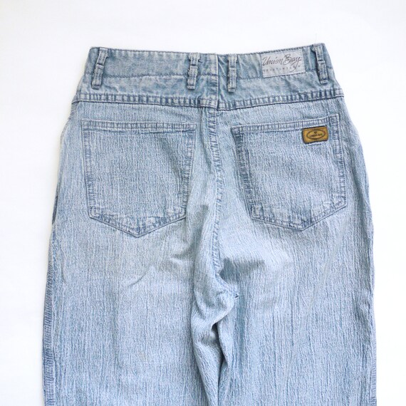 80s stonewash Jeans.  High waisted acid wash deni… - image 3