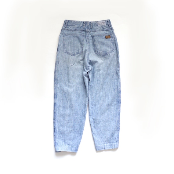 80s stonewash Jeans.  High waisted acid wash deni… - image 2