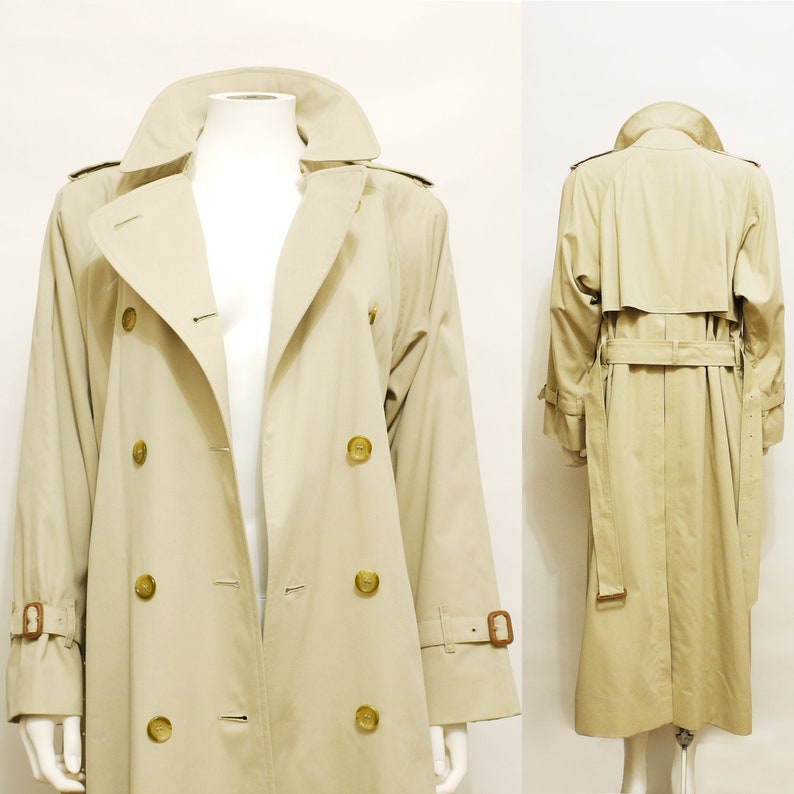 burberry lined raincoat