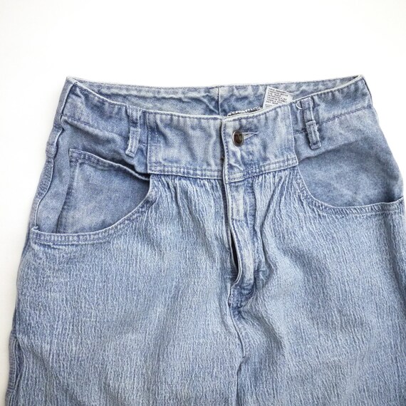 80s stonewash Jeans.  High waisted acid wash deni… - image 4