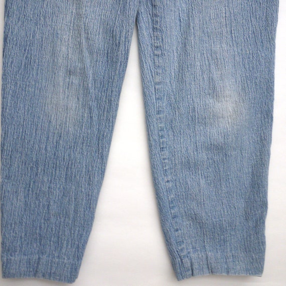 80s stonewash Jeans.  High waisted acid wash deni… - image 7
