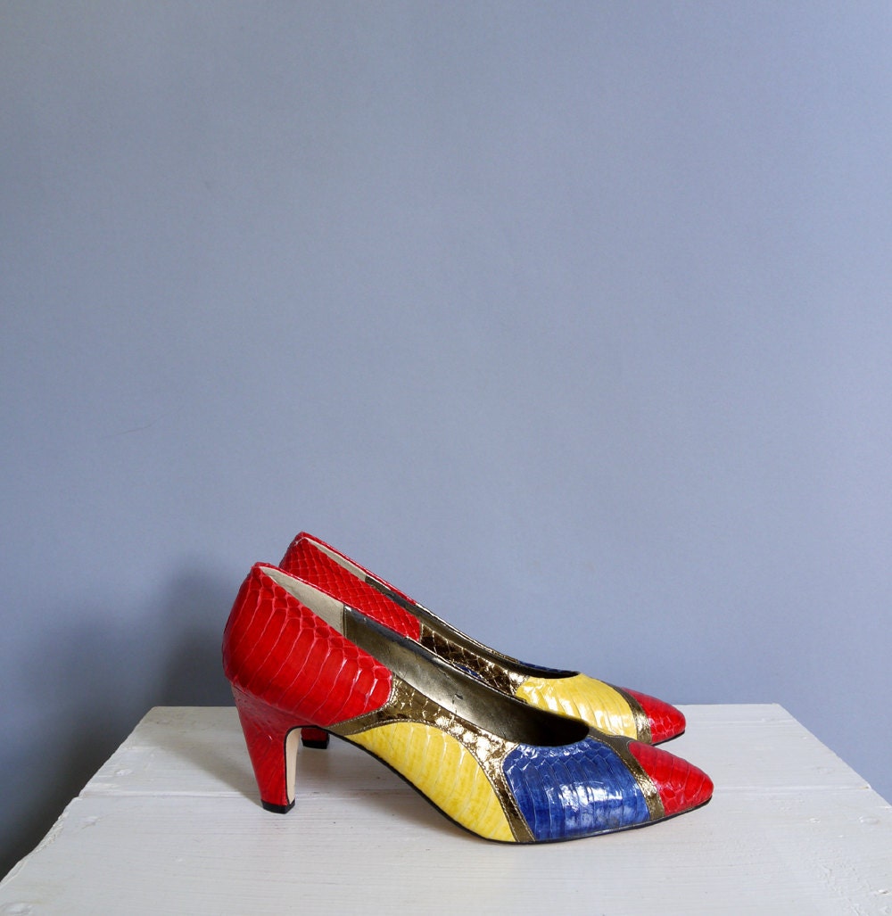 Snakeskin Reptile Canvas Shoes