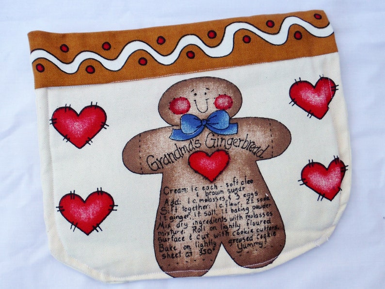 HOT MAT Pot HOLDER Handcrafted Ginger Bread Baking Theme Everyday Hot Mat Sturdy Heavy Duty Pot Holder Kitchen Decor Ready to Ship