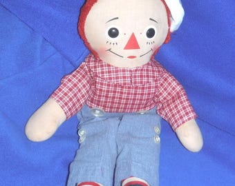 RAGGEDY ANDY OUTFIT, Custom Clothing, 1 piece Shirt and Pants Outfit,  Any Size,