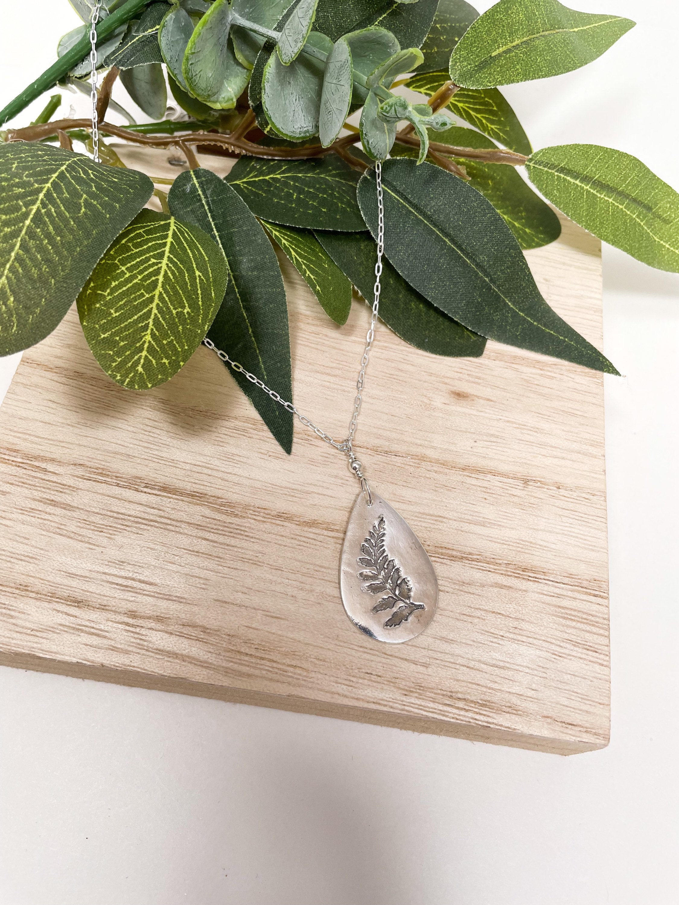 Fern Necklace in Silver
