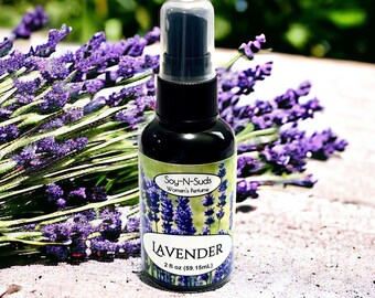 LAVENDER ~ Essential Oil 2oz Perfume, Body Spray, Spritz, Mist, Hair Mist, Hair Detangler, Bath & Body, Body Splash, Soy-N-Suds