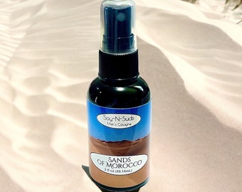 SANDS OF MOROCCO ~ Men's 2oz Cologne, Body Spray, Spritz, Mist, Hair Mist, Hair Detangler, Bath & Body, Body Splash, Soy-N-Suds