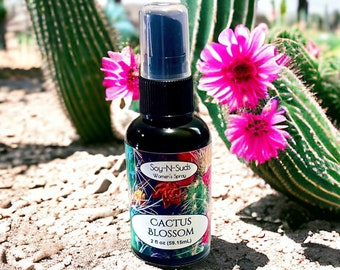 CACTUS BLOSSOM ~ Women's 2oz Spray Perfume, Body Spray, Spritz, Mist, Hair Mist, Hair Detangler, Bath & Body, Body Splash, Soy-N-Suds