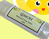 LEMON Lip Balm made with Shea Butter - .15oz Oval Tube