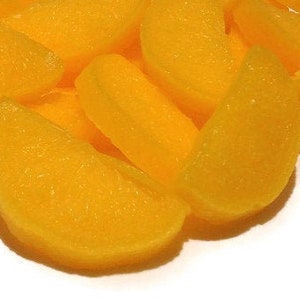 ORANGE Slices Wax Melt Tart Embed Food Shape Wax Scented Fruit for Dessert Candle Decoration Embed for Dessert Candle Faux Candle Decoration