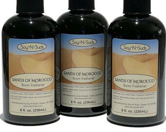 SANDS OF MOROCCO ~ Natural Air Freshener ~ 8oz Room Spray ~ Room Scent ~ Scented Room Sprays