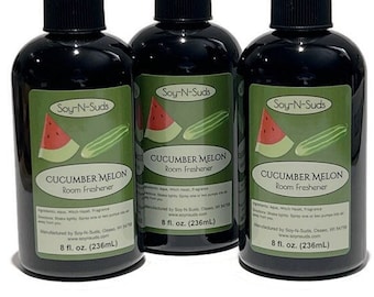 CUCUMBER MELON ~ Natural Air Freshener ~ 8oz Room Spray ~ Room Scent ~ Scented Room Sprays