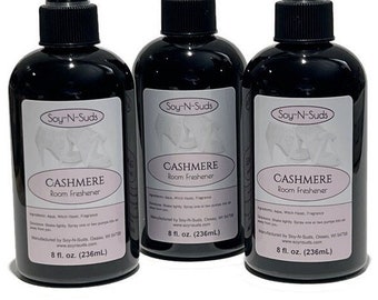 CASHMERE ~ Natural Air Freshener ~ 8oz Room Spray ~ Room Scent ~ Scented Room Sprays