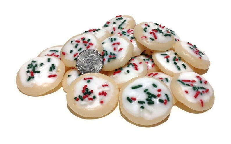 SUGAR COOKIE - Cookie Wax Embeds, Fake Wax Cookie, Melts, Wax Melt, Wax Tart, Scented Embed, Shaped Wax Melt 