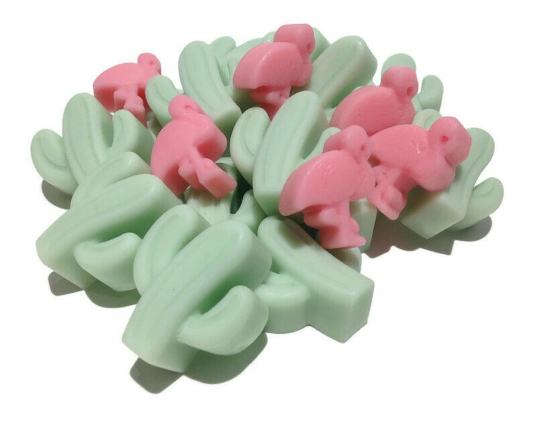 CACTUS BLOSSOM Cactus Wax Embed, Flamingo Wax Embed, Wax Melts, Wax