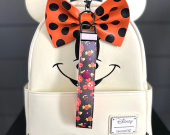 Mickey Mouse Pumpkins Minnie Ears Holder | Halloween Ear Holder | Ear Key Fob Holder | Mouse Ear Holder | Ear Clip