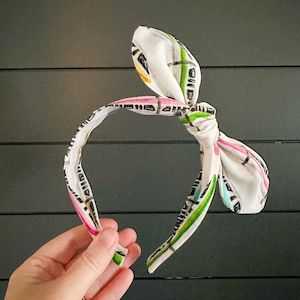 Monorail Fabric Knotted Headband | Epcot Headband | Disney Headband