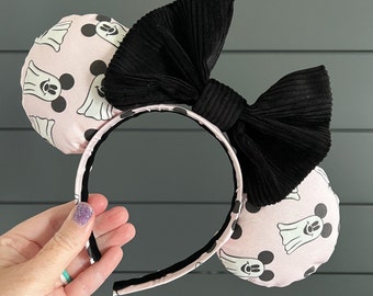 Mickey Ghosts Halloween Minnie Ears | Pink Halloween Minnie Ears