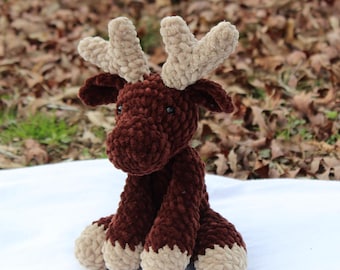 Velvet Baby Moose Crochet Pattern: Intermediate Amigurumi (PDF Pattern)