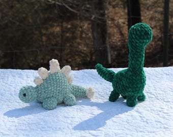 2-in-1 Dinosaur Crochet Pattern: Stegosaurus & Brachiosaurus (PDF Pattern)