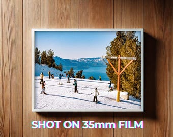 Lake Tahoe from Ridge Run on Color Film, Photo Print