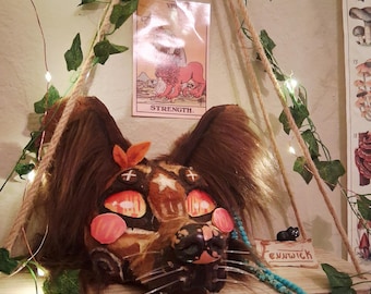 Painted dog therian style mask! || HQ
