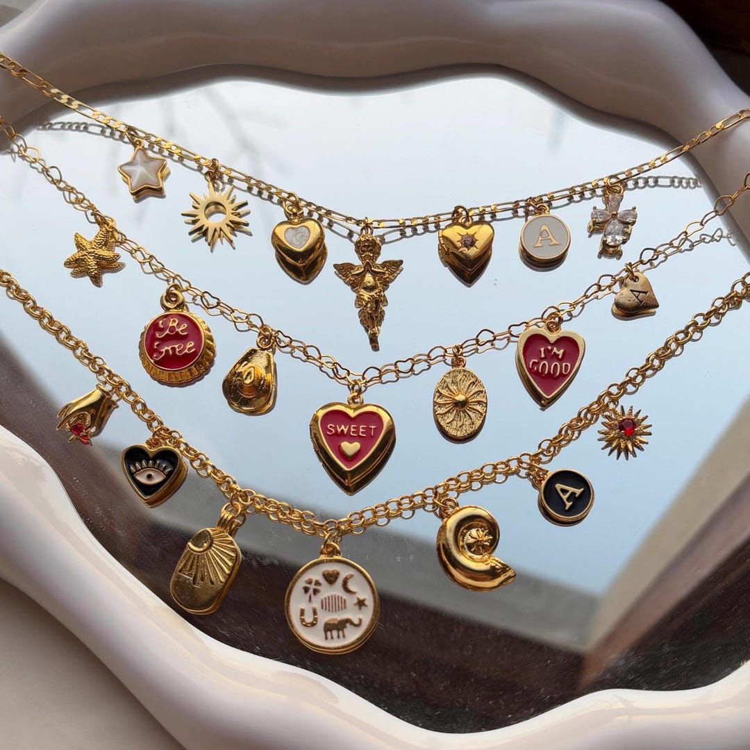 Build Your Own Custom Charm Necklace , Pick Your Charms, Personalized ...