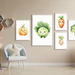 5 x Vegetable playful download for nursery