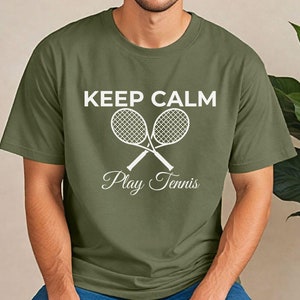 Domine o jogo, presente para amantes do tênis, camiseta engraçada, camiseta de tênis, camiseta de jogador de tênis, camisetas esportivas com estampas, camiseta para fãs de tênis, roupa para o dia do tênis