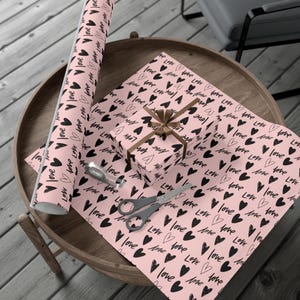 Love (black text) Gift Wrap Papers