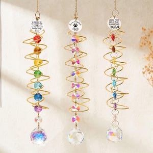 Personalized Pet Rainbow Bridge,Sun Catcher,Pet Memorial Gifts,Personalized Dog Memorial Gifts,Dog/Pet Remembrance,Rainbow Bridge Suncather
