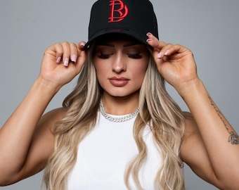 Red BD trucker hat