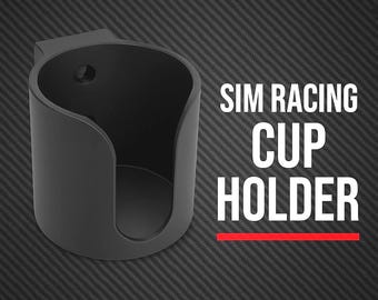 Sim Racing Cup Holder: Aluminum Profile Rig Mount