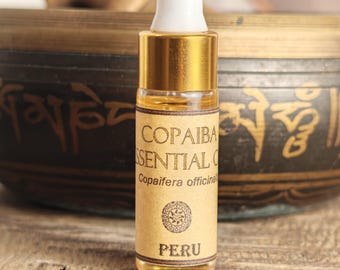 Pure Copaiba Oil from Amazon | Organic Skincare, Face Serum & Aromatherapy | Wild Harvested Peru Resin