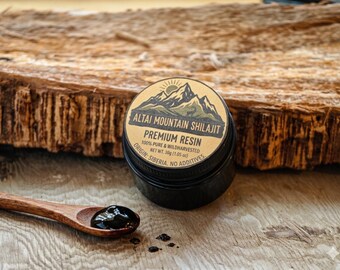Pure Altai Shilajit Resin – 78% Fulvic Acid Siberian Mineral Complex, Natural Wellness Superfood