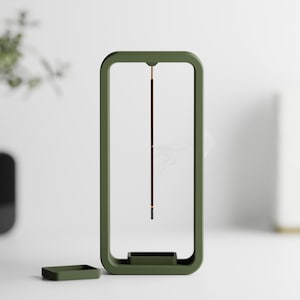 Modern Frame Incense Holder – 3D Printed Minimalist Home Decor, Ash Catcher for Stick Incense, Zen Meditation Accessory