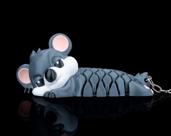Articulated Koala Keychain – 3D Printed Fidget Animal Charm
