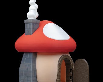 Kit de artesanato com casinha de cogumelo DIY – Construa e decore sua própria mini casa de fadas | Decoração artesanal fantástica | Presente criativo para artesãos