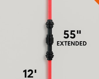 Sable de luz plegable de doble cara: 55" extendido, inspirado en Darth Maul