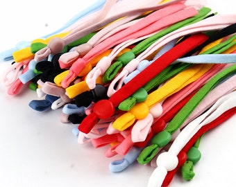 Colored Facemask Elastic 5mm with Stopper Set of 10
