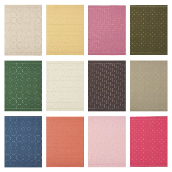 Sashiko Pre-Printed Fabric