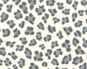Kokka Animal Skin Leopard Double Gauze - Cream