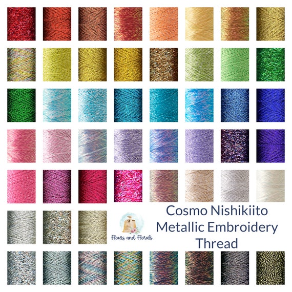 Cosmo Nishiki Ito Metallic Embroidery Thread - Etsy