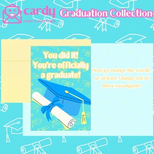 Funny Graduation Card – You Did It!