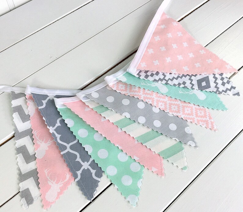 baby girl bunting for nursery
