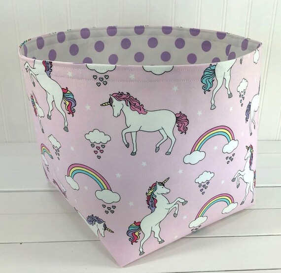 unicorn toy basket