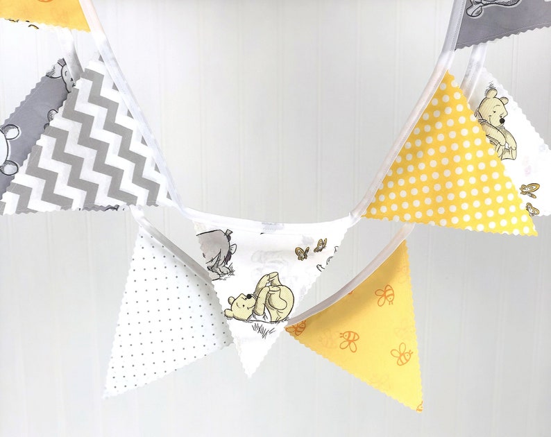 Winnie the Pooh Baby Shower, Nursery Garland Bunting Banner Winnie the Pooh and Friends image 5